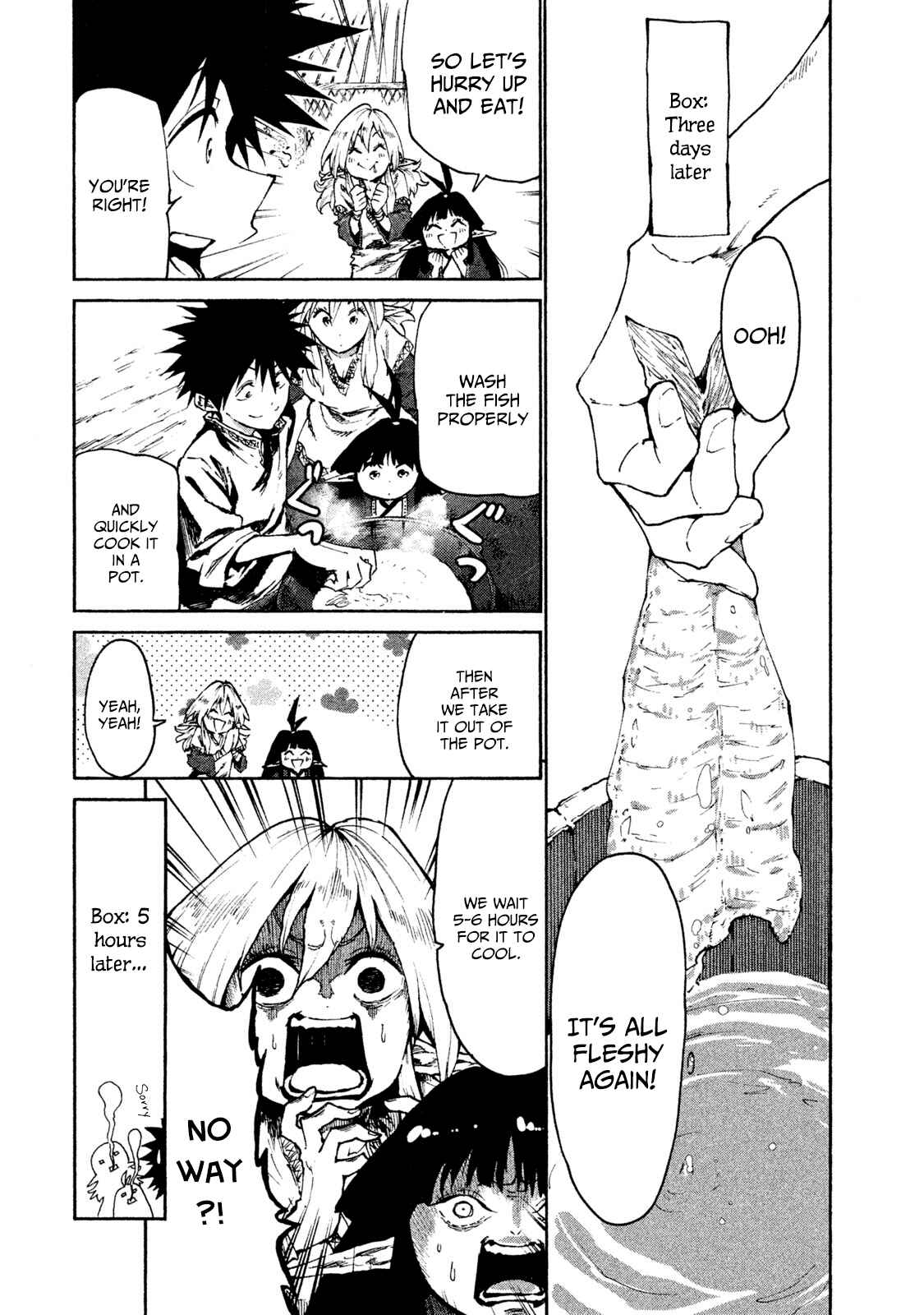 Page 20 Chapter 22 Mazumeshi Elf to Yuuboku gurashi