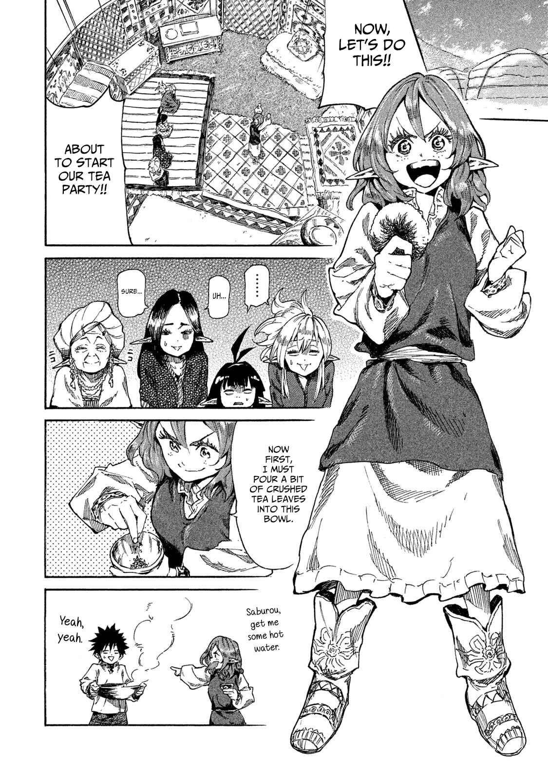 Page 6 Chapter 12 Mazumeshi Elf to Yuuboku gurashi