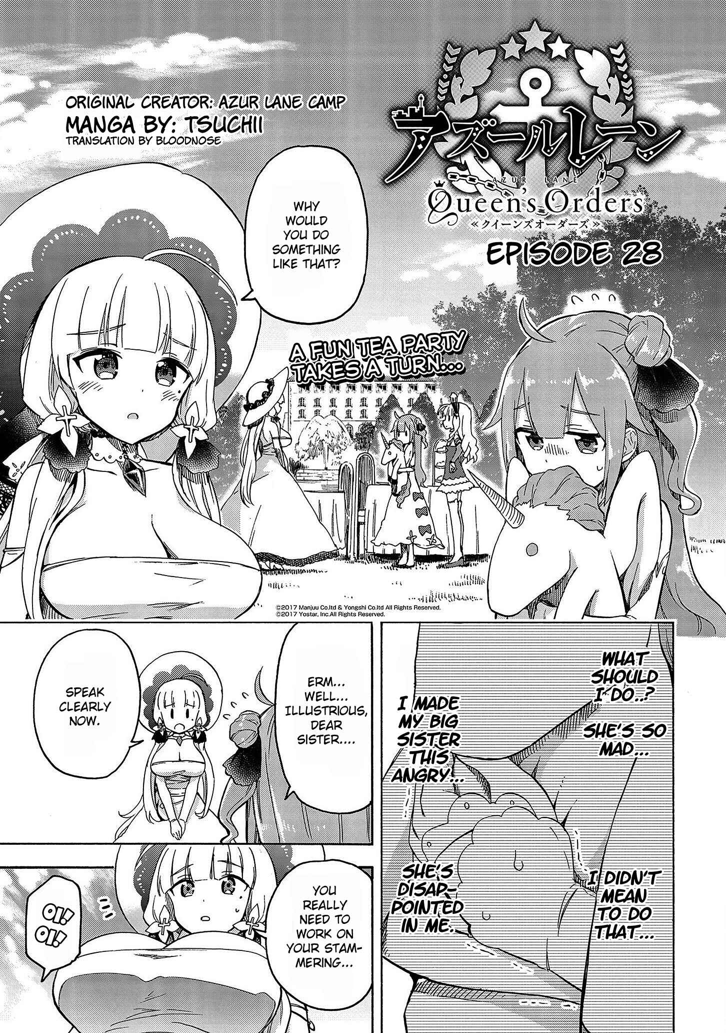 Page 1 Chapter 28 Azur Lane: Queens Orders