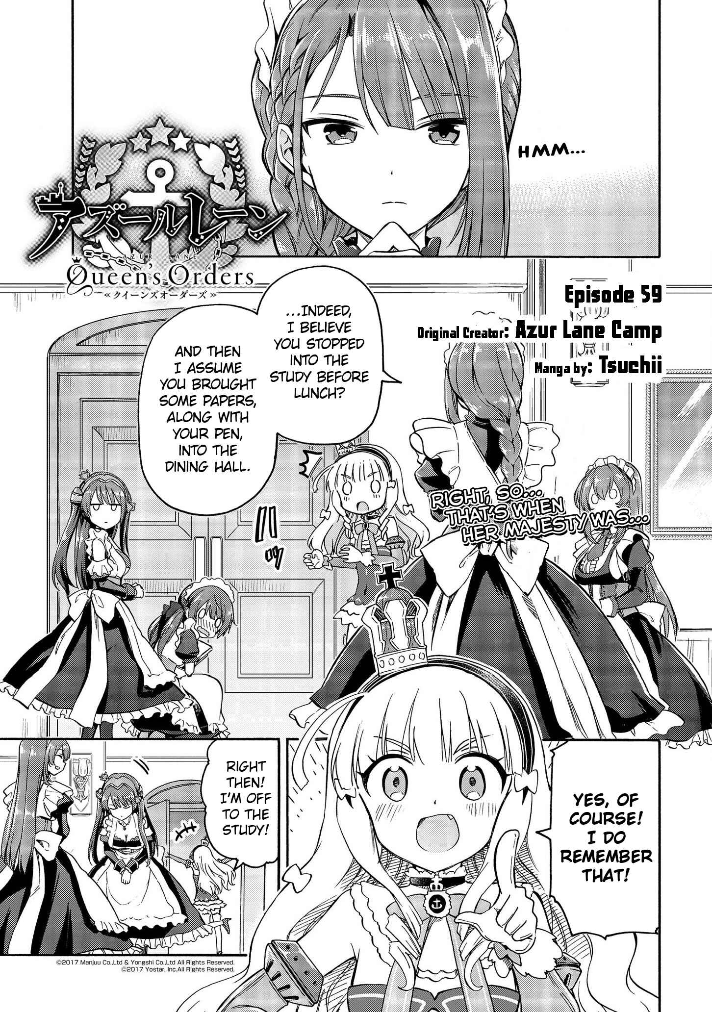 Page 1 Chapter 59 Azur Lane: Queens Orders