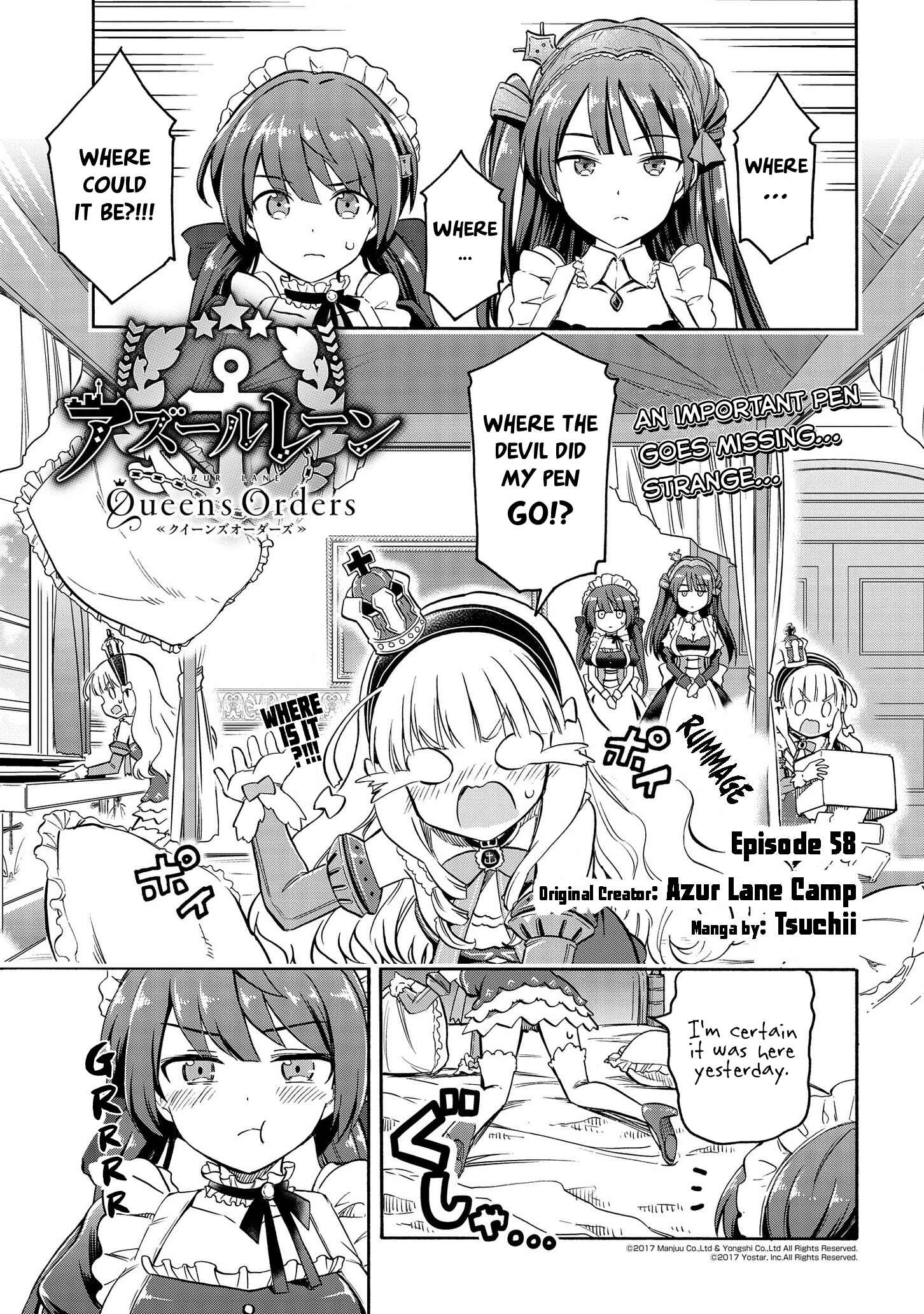 Page 1 Chapter 58 Azur Lane: Queens Orders