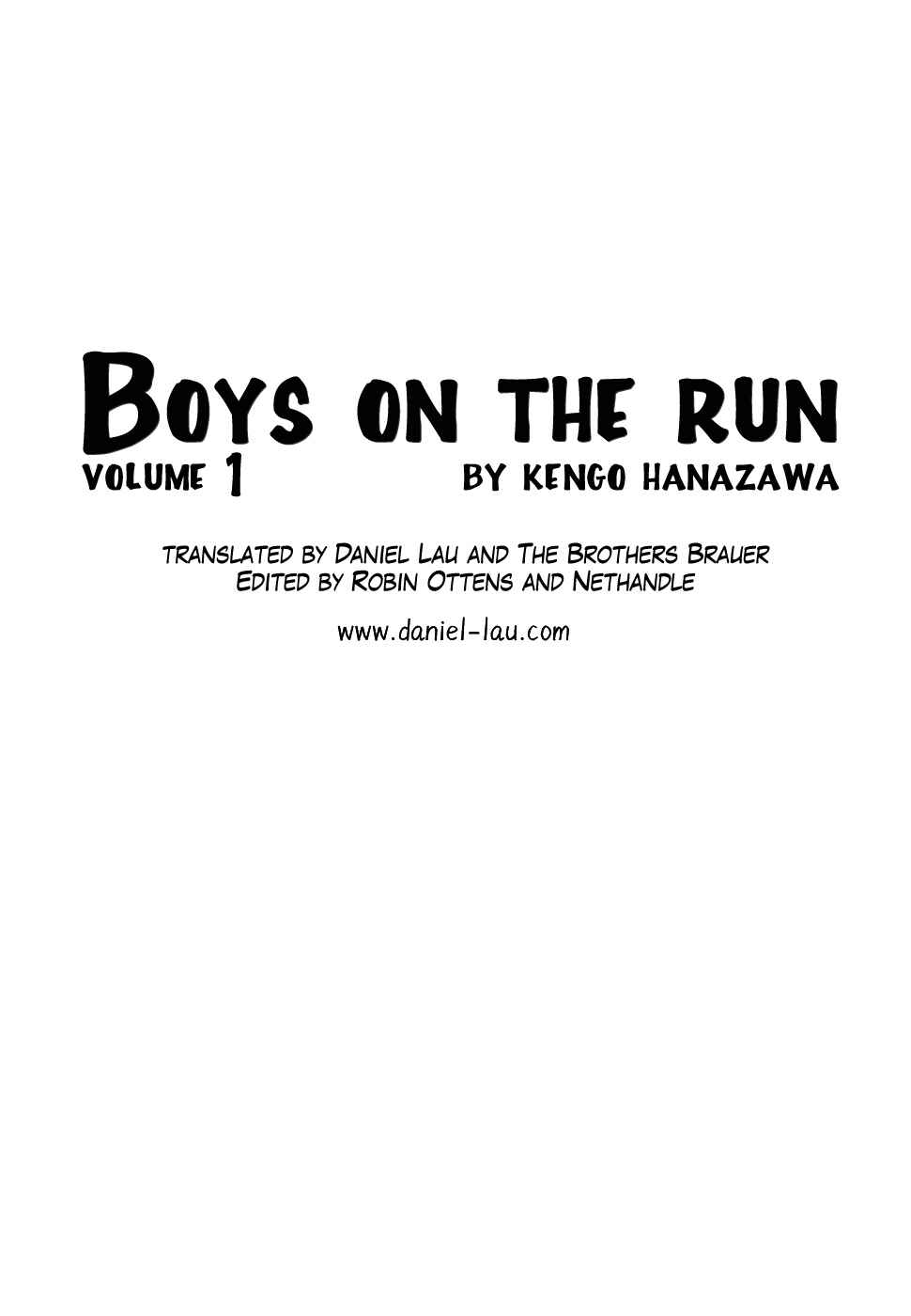 Page 4 Chapter 1 Boys on the Run
