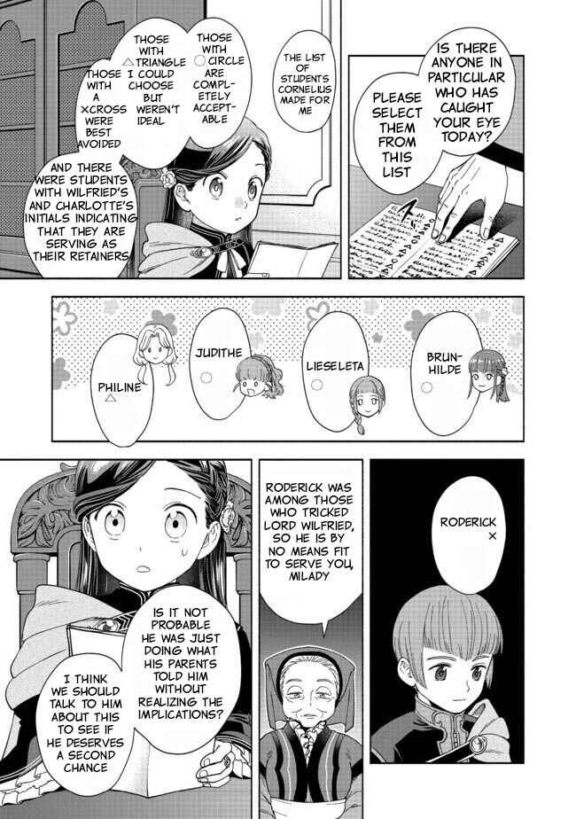 Page 16 Chapter 4 Honzuki no Gekokujou: Shisho ni Naru Tame ni wa Shudan o Erandeiraremasen—Dai 4-bu: Kizokuin no Toshokan o Sukuitai!