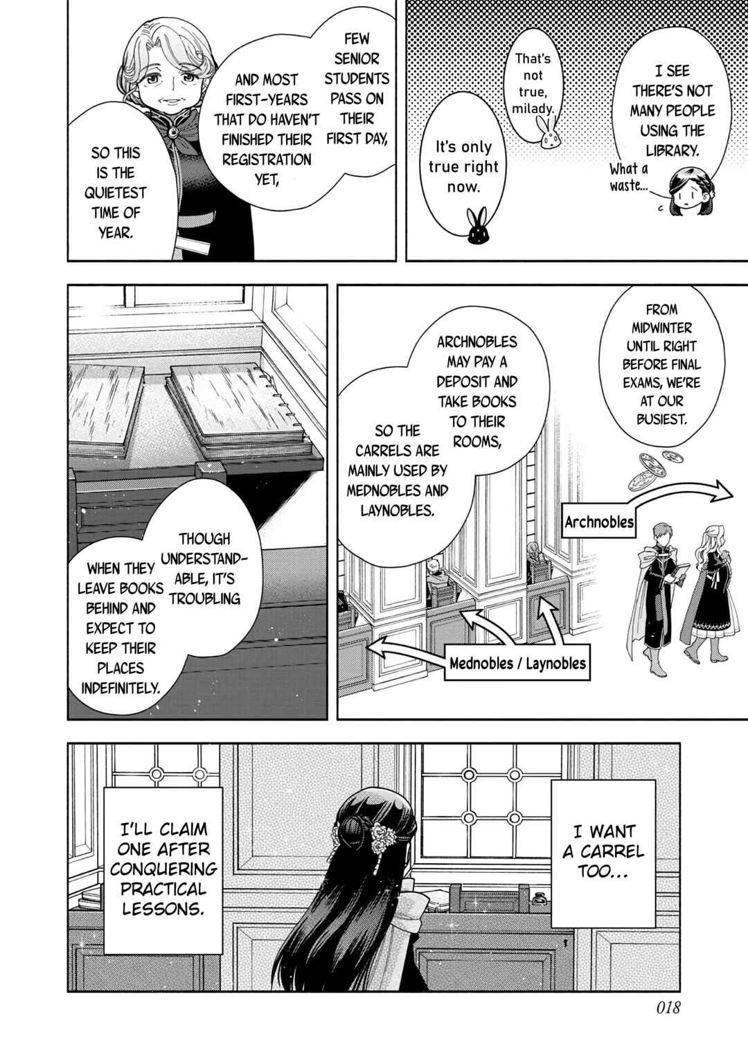 Page 19 Chapter 12 Honzuki no Gekokujou: Shisho ni Naru Tame ni wa Shudan o Erandeiraremasen—Dai 4-bu: Kizokuin no Toshokan o Sukuitai!