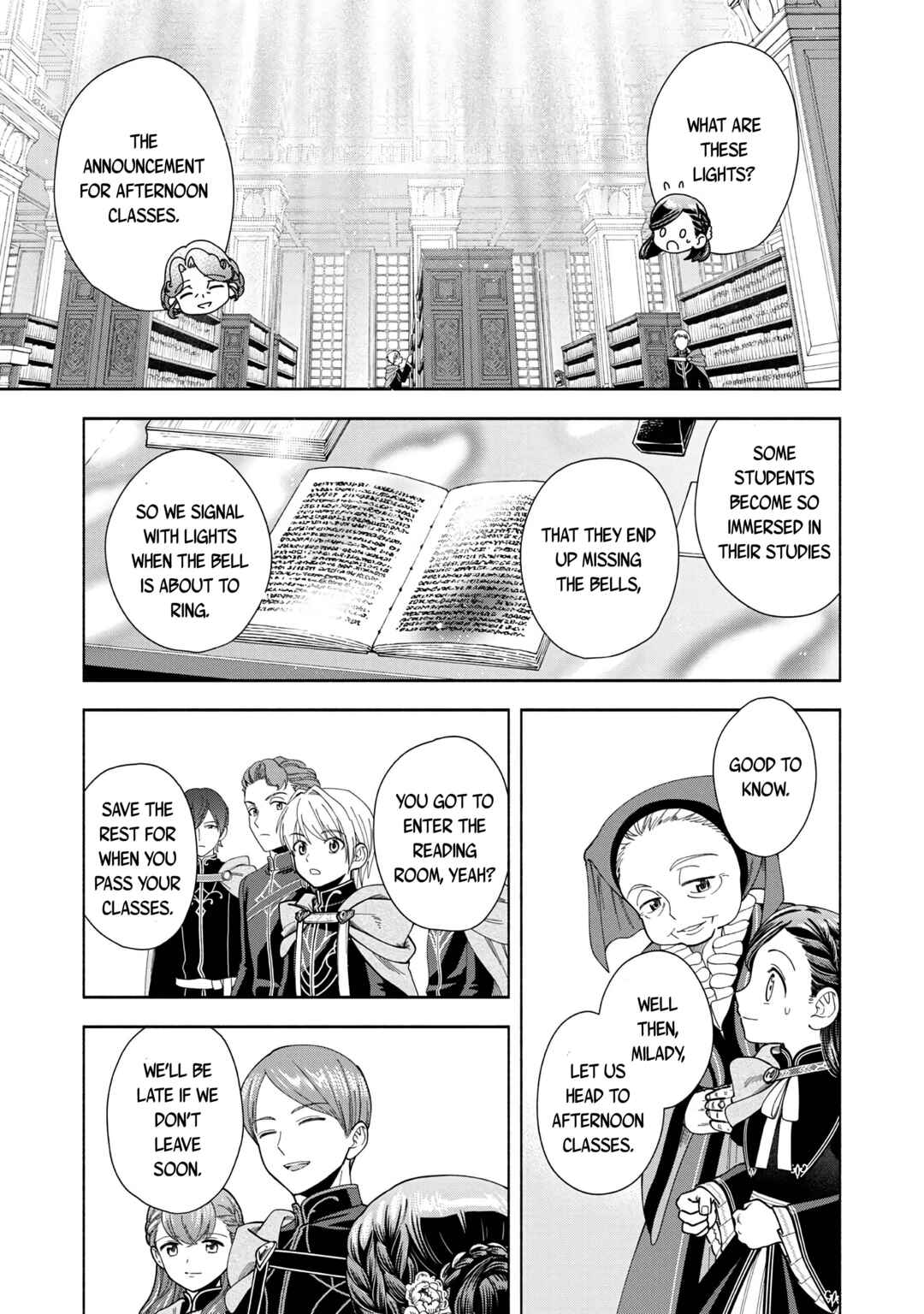 Page 26 Chapter 12 Honzuki no Gekokujou: Shisho ni Naru Tame ni wa Shudan o Erandeiraremasen—Dai 4-bu: Kizokuin no Toshokan o Sukuitai!