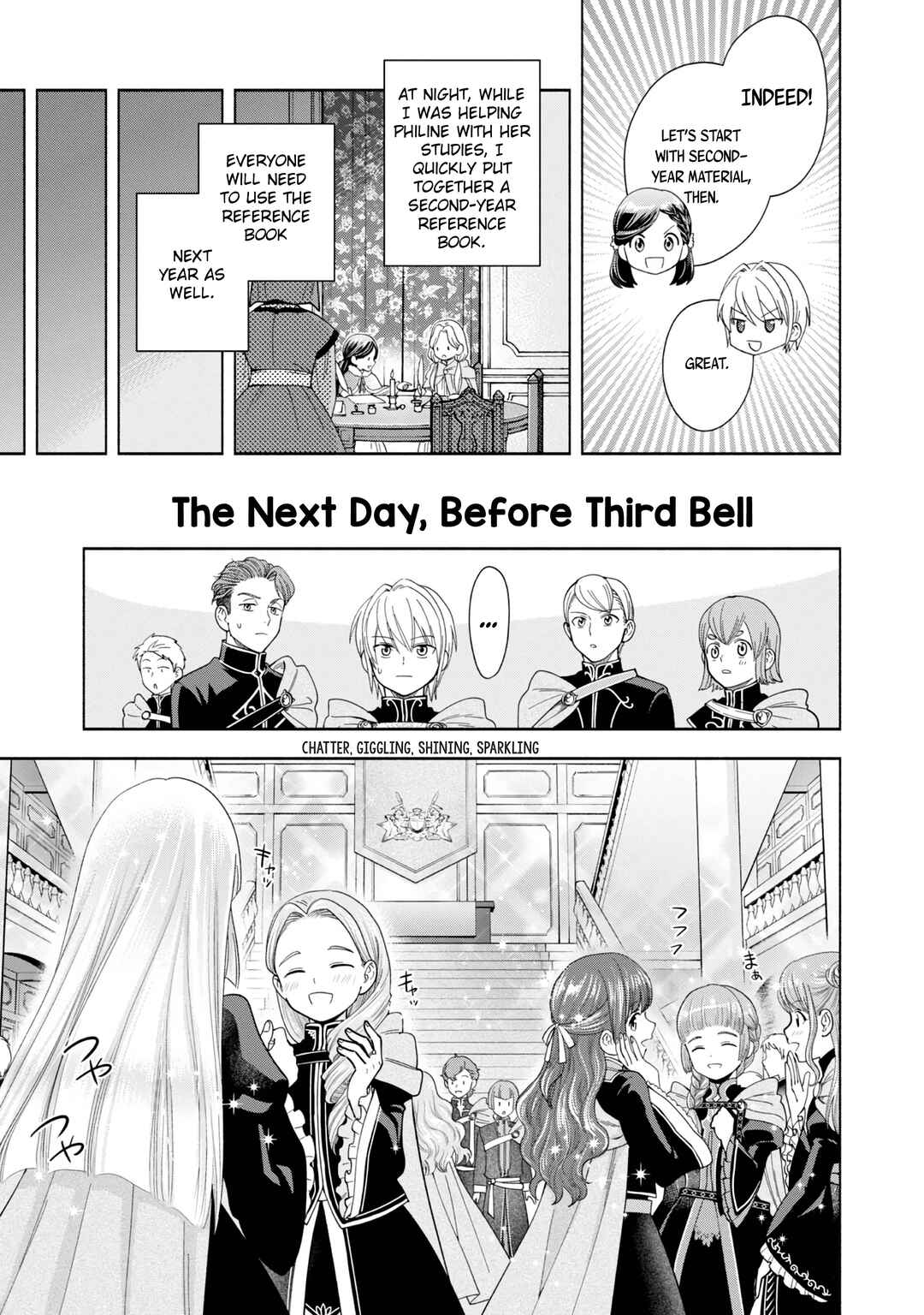 Page 24 Chapter 5 Honzuki no Gekokujou: Shisho ni Naru Tame ni wa Shudan o Erandeiraremasen—Dai 4-bu: Kizokuin no Toshokan o Sukuitai!
