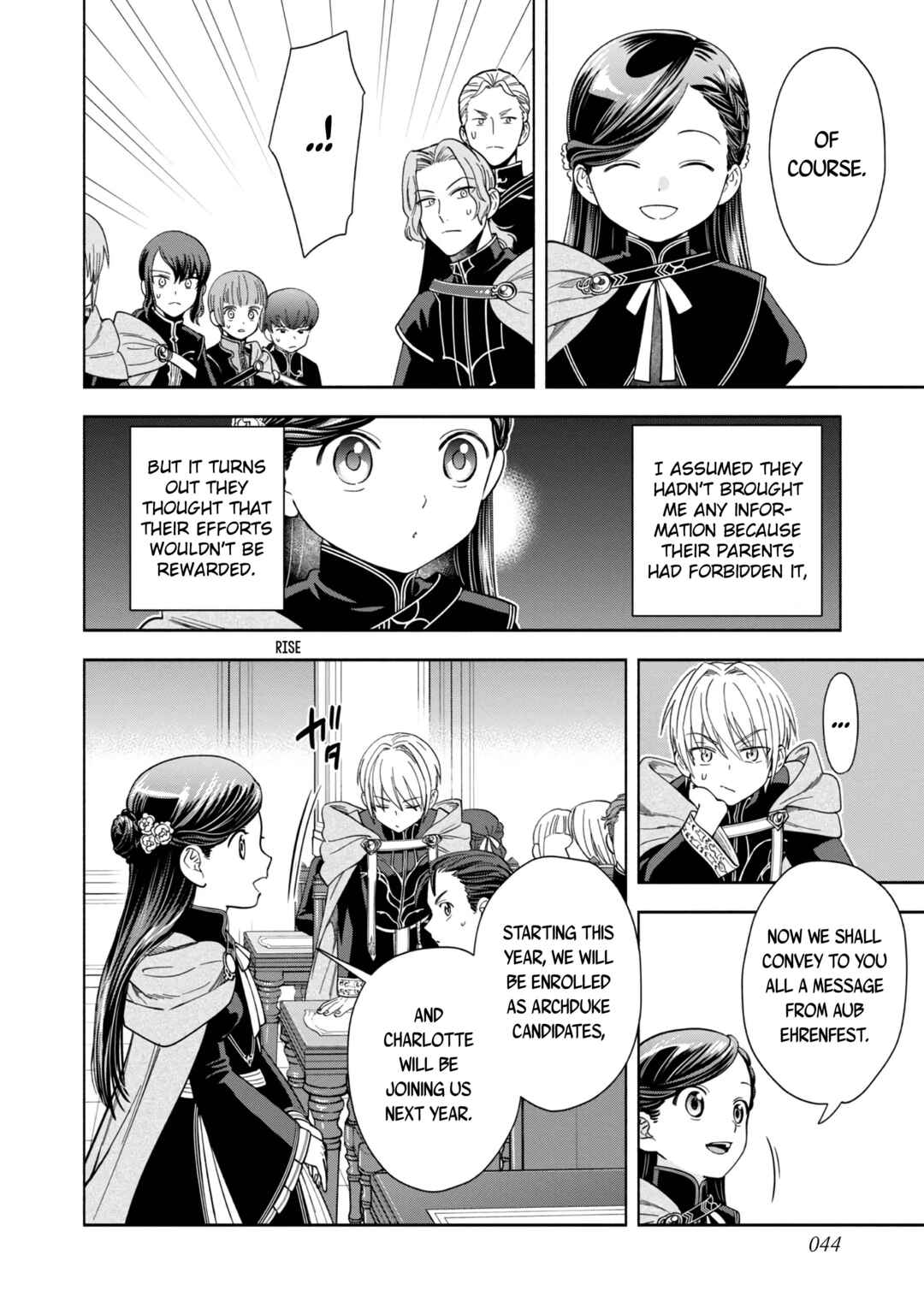 Page 9 Chapter 5 Honzuki no Gekokujou: Shisho ni Naru Tame ni wa Shudan o Erandeiraremasen—Dai 4-bu: Kizokuin no Toshokan o Sukuitai!