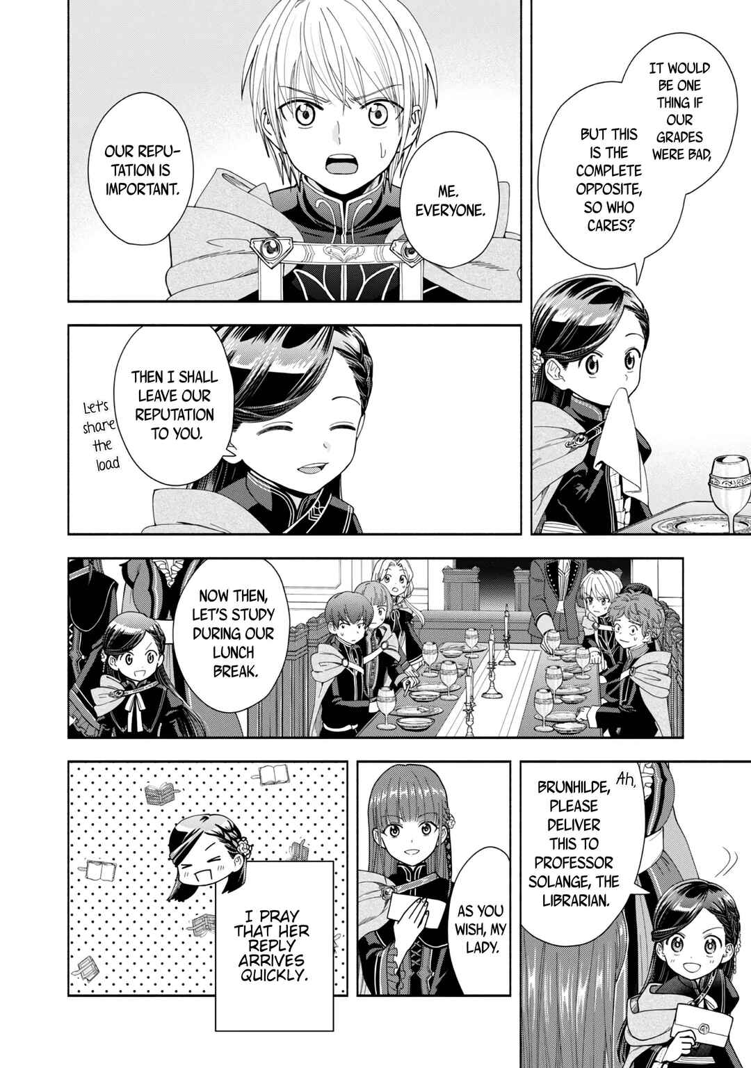 Page 13 Chapter 7 Honzuki no Gekokujou: Shisho ni Naru Tame ni wa Shudan o Erandeiraremasen—Dai 4-bu: Kizokuin no Toshokan o Sukuitai!