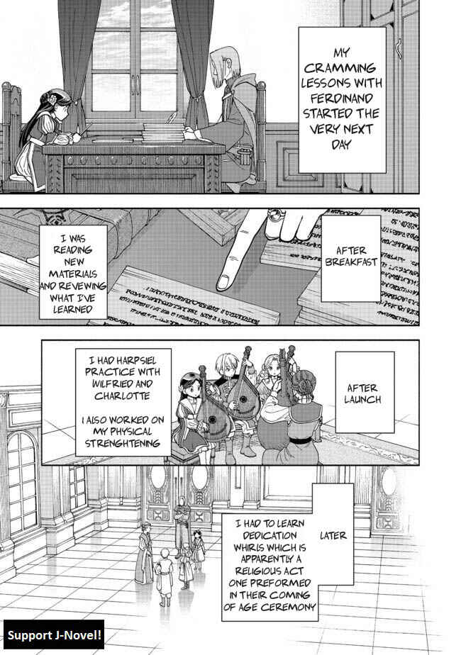 Page 24 Chapter 2 Honzuki no Gekokujou: Shisho ni Naru Tame ni wa Shudan o Erandeiraremasen—Dai 4-bu: Kizokuin no Toshokan o Sukuitai!