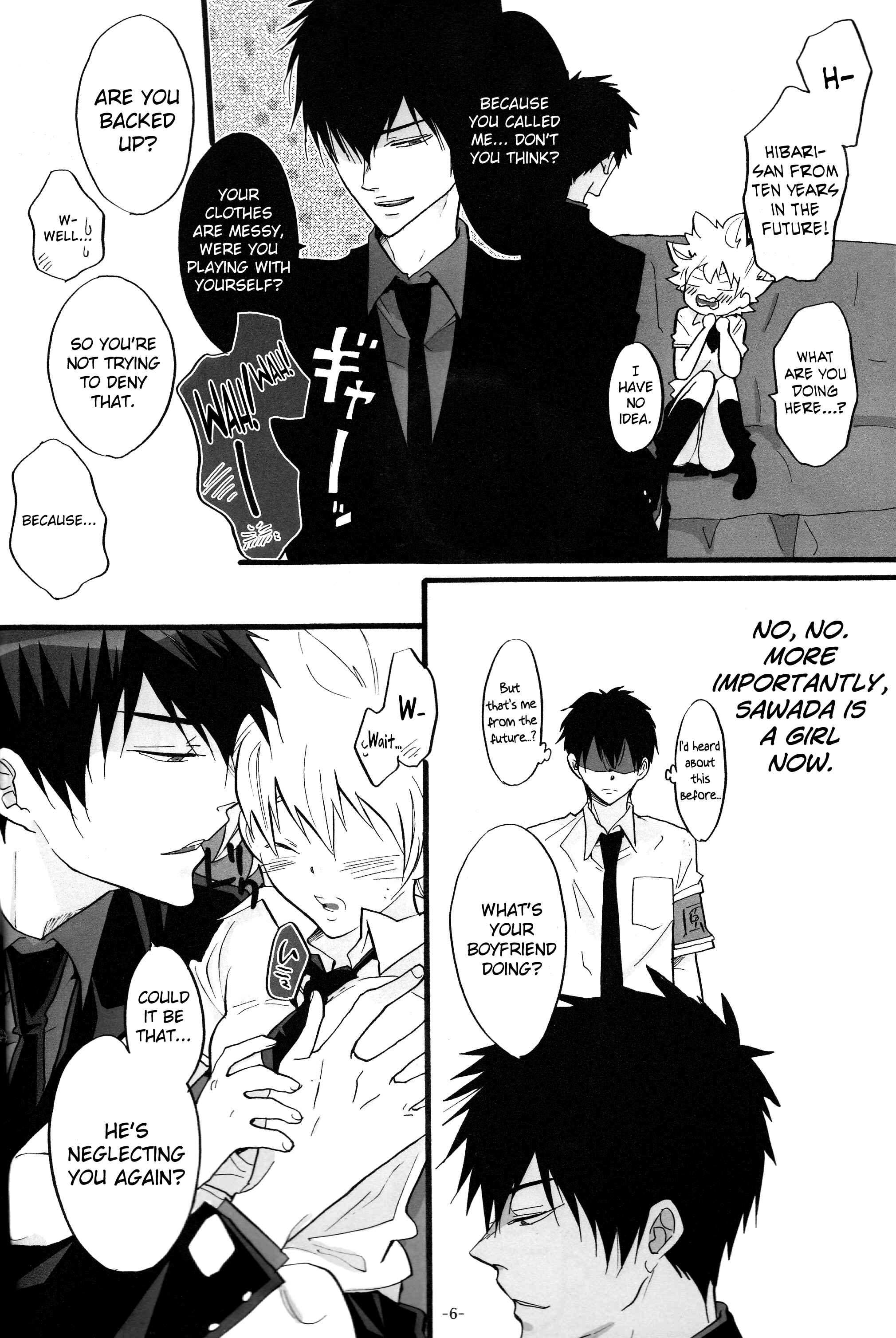 Page 6 Chapter Unknown_265a Katekyo Hitman REBORN! - 3P Murano Nyotaika Hen (Doujinshi)