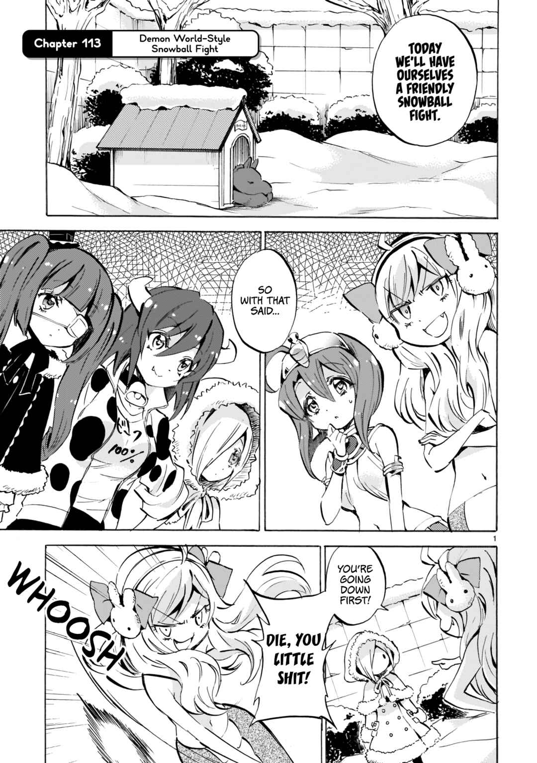 Page 1 Chapter 113 Jashin-chan Dropkick