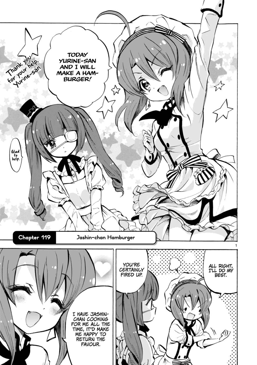 Page 1 Chapter 119 Jashin-chan Dropkick