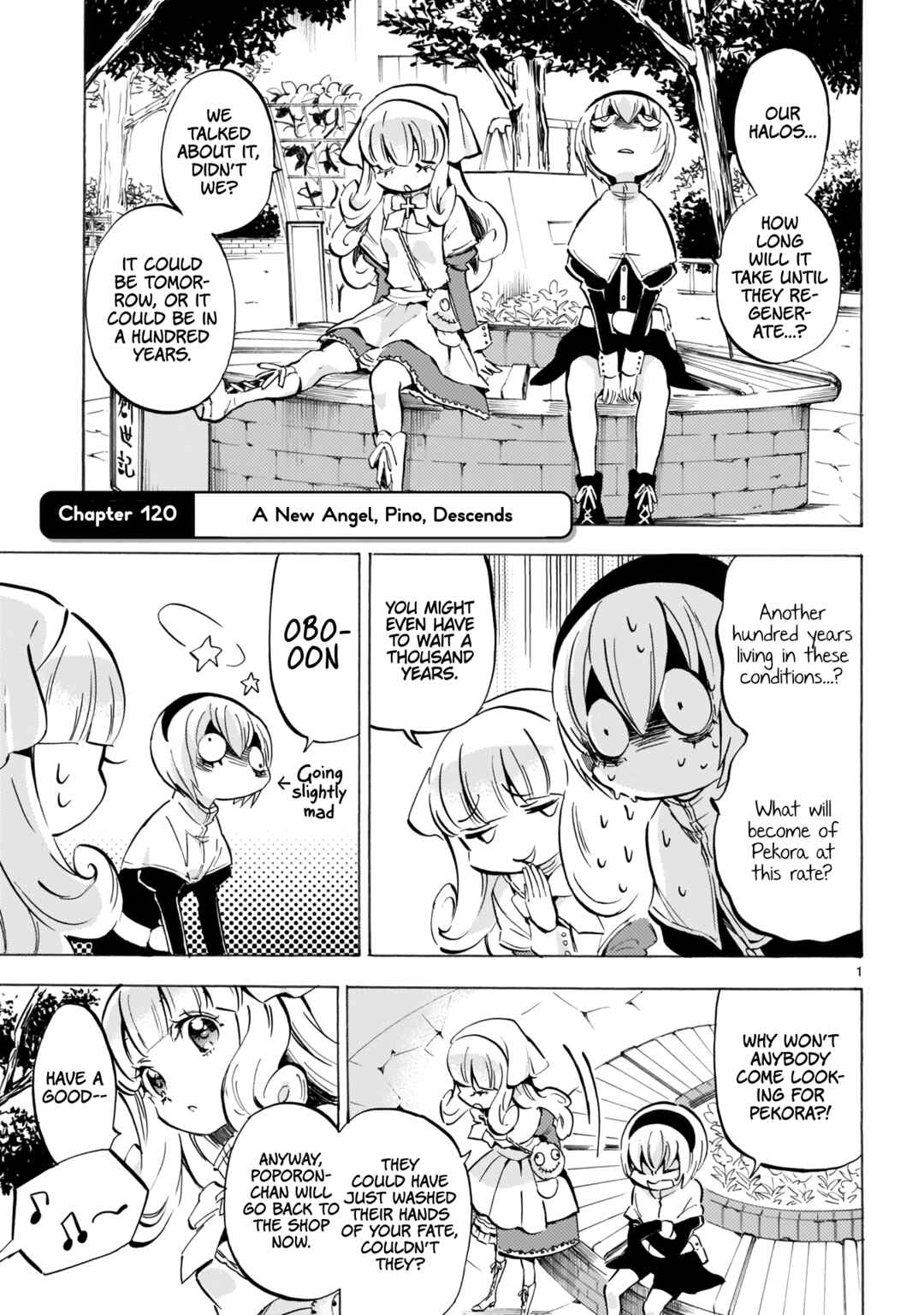 Page 1 Chapter 120 Jashin-chan Dropkick