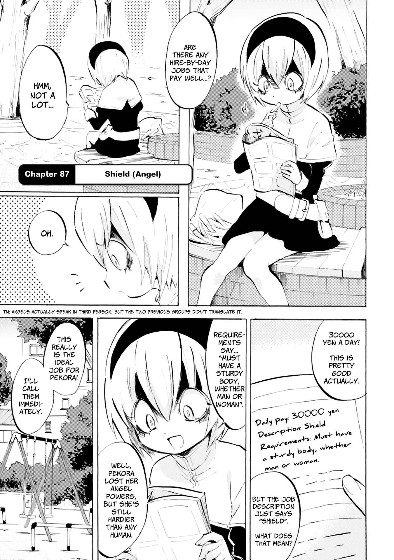 Page 1 Chapter 87 Jashin-chan Dropkick