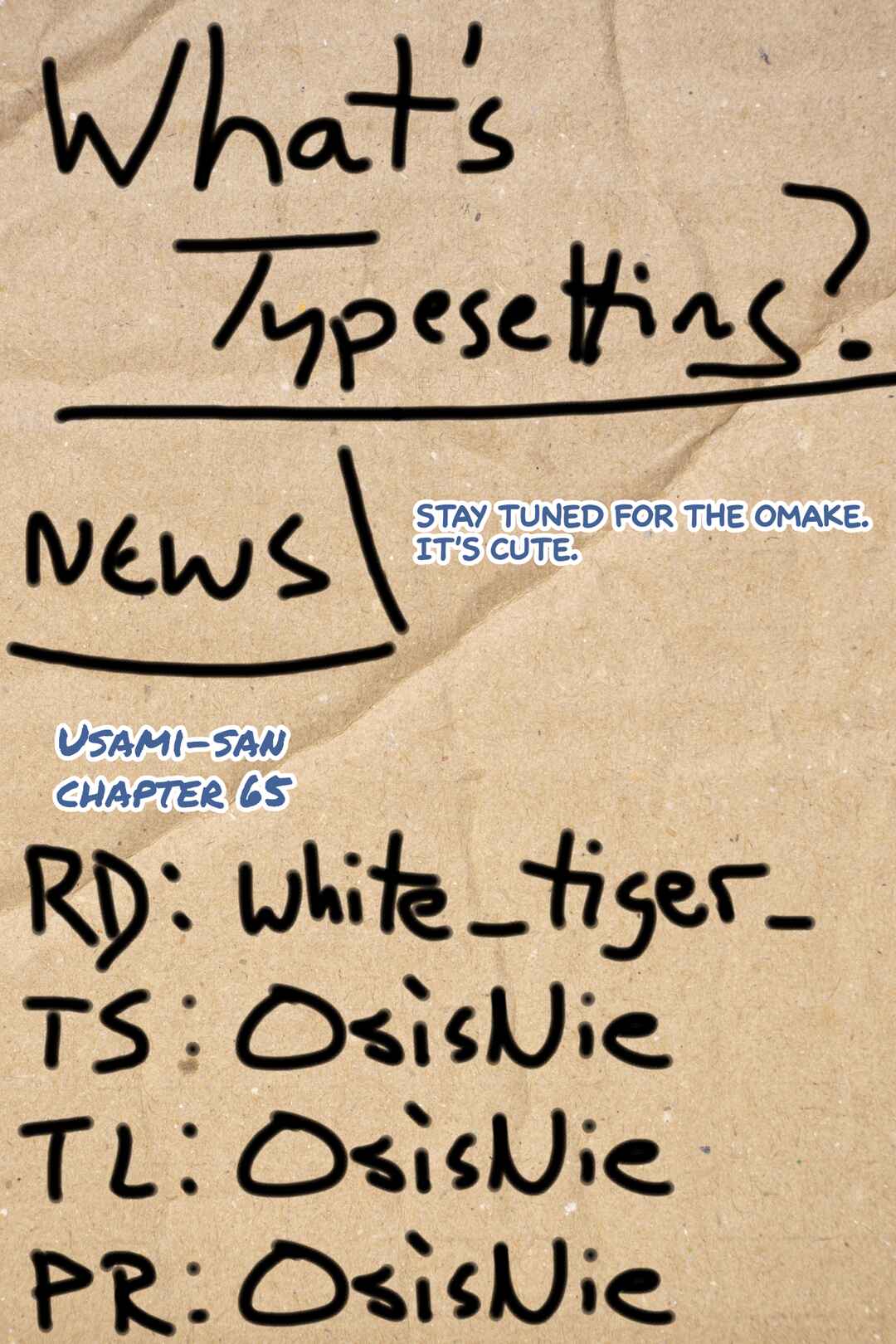 Page 14 Chapter 65 Usami-san wa Kamawaretai!