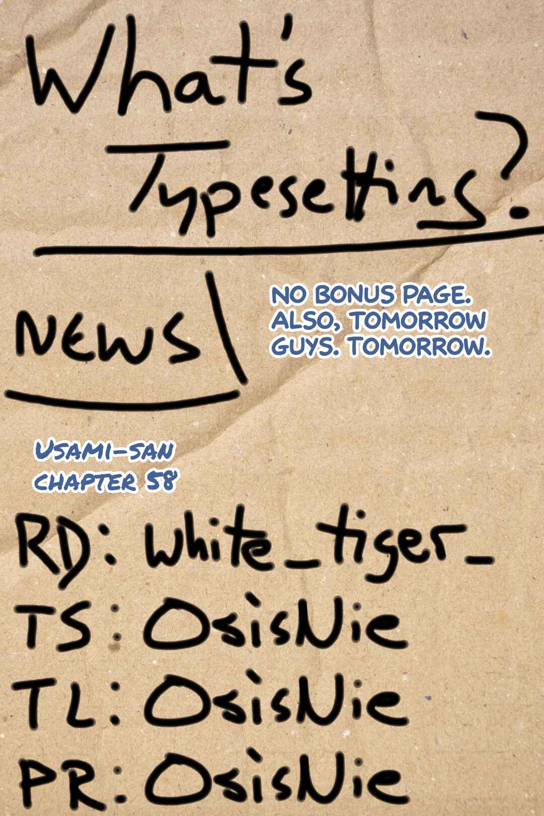 Page 9 Chapter 58 Usami-san wa Kamawaretai!