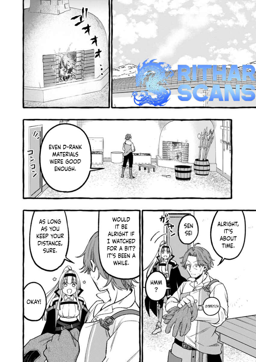 Page 10 Chapter 3.2 Tsuihou Sareta Ossan Kajishi, Nazeka Densetsu no Daimyouko ni Naru ~Mukashi Omocha no Buki o Tsukutteageta Kodomotachi ga Zenin Eiyuu ni Natteita~