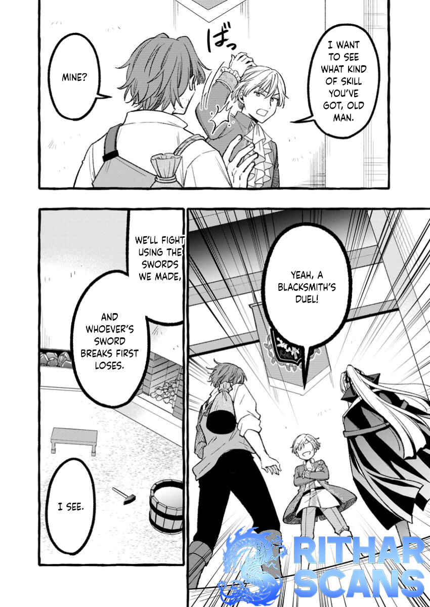Page 4 Chapter 3.2 Tsuihou Sareta Ossan Kajishi, Nazeka Densetsu no Daimyouko ni Naru ~Mukashi Omocha no Buki o Tsukutteageta Kodomotachi ga Zenin Eiyuu ni Natteita~