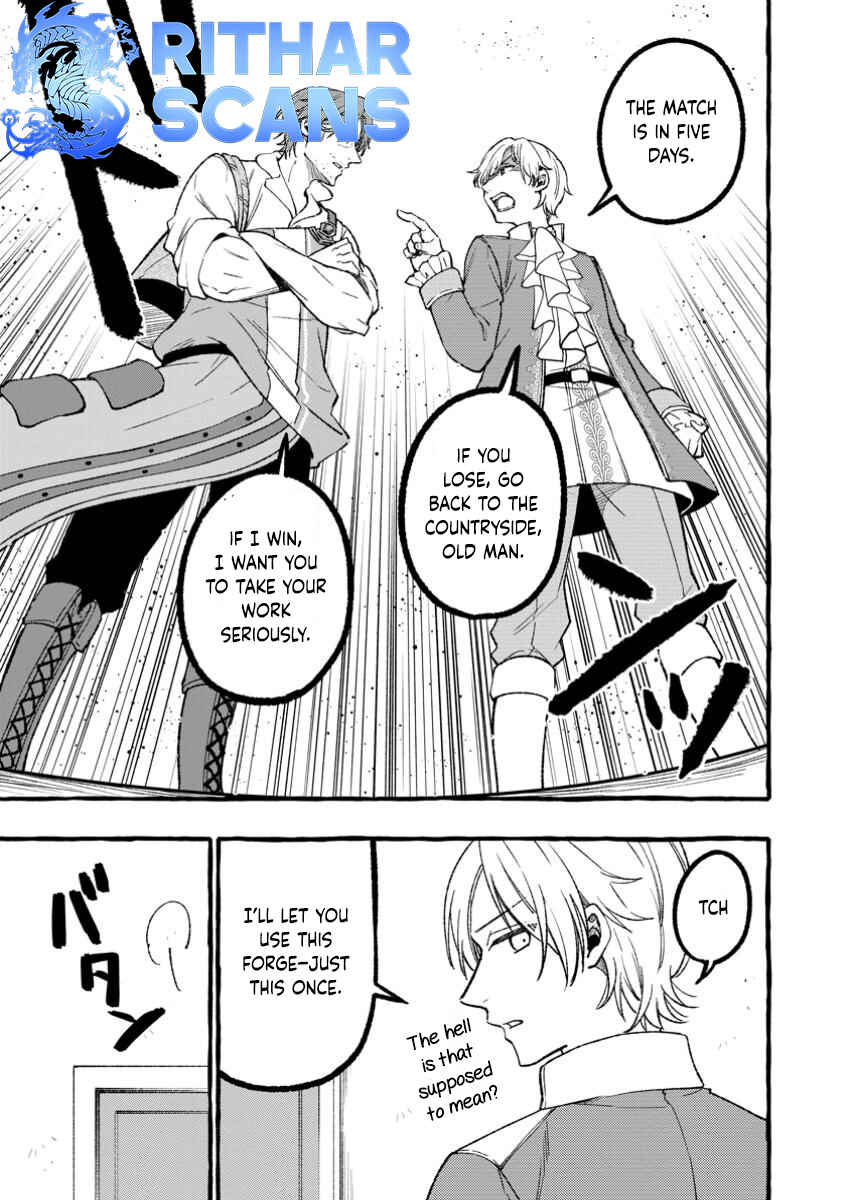 Page 7 Chapter 3.2 Tsuihou Sareta Ossan Kajishi, Nazeka Densetsu no Daimyouko ni Naru ~Mukashi Omocha no Buki o Tsukutteageta Kodomotachi ga Zenin Eiyuu ni Natteita~