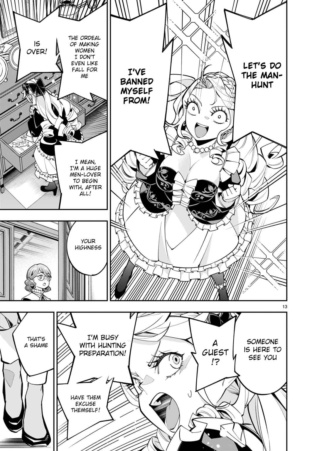 Page 13 Chapter 2 The Death Defying Princess Creates a Yuri Harem to Survive