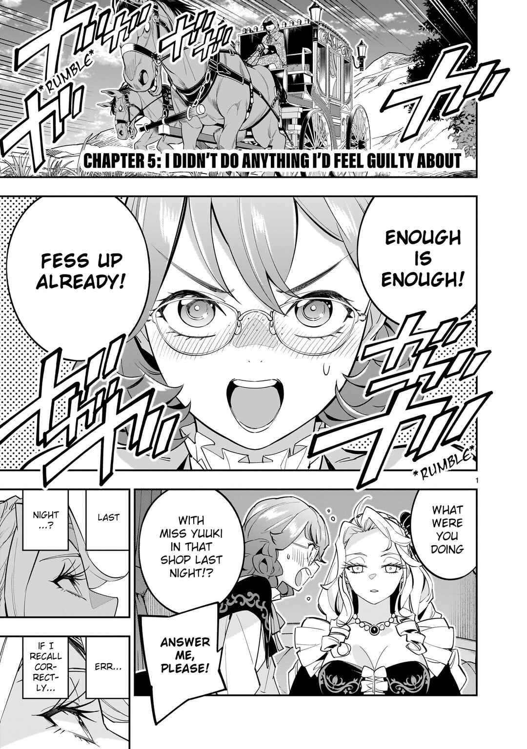Page 1 Chapter 5 The Death Defying Princess Creates a Yuri Harem to Survive