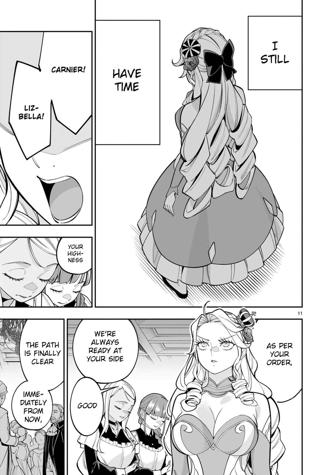 Page 11 Chapter 4 The Death Defying Princess Creates a Yuri Harem to Survive