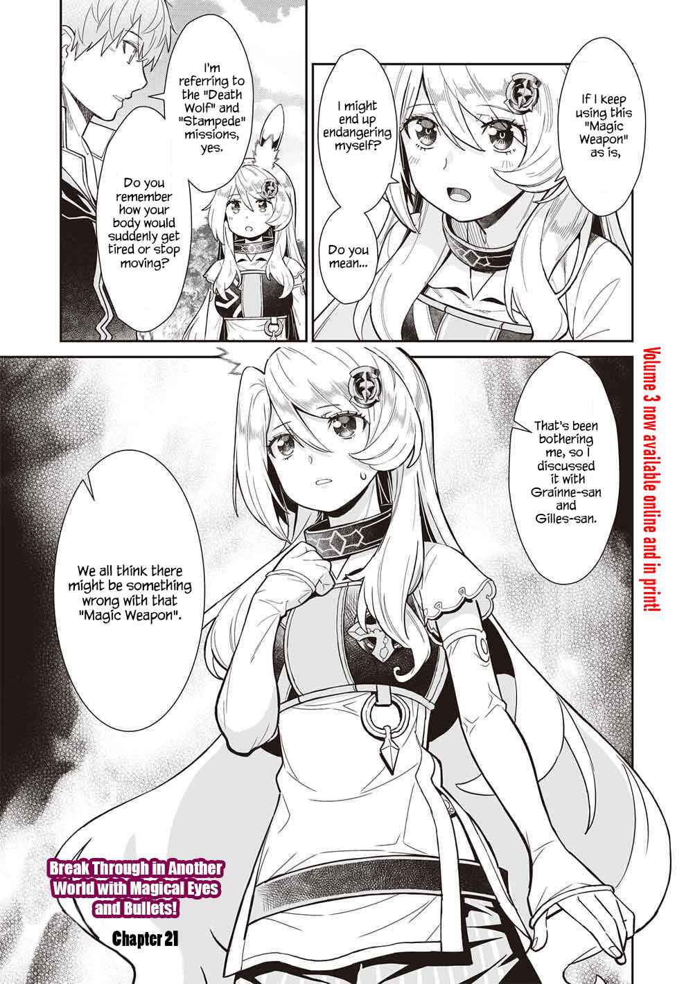Page 1 Chapter 21 Magan to Dangan wo Tsukatte Isekai wo Buchinuku!